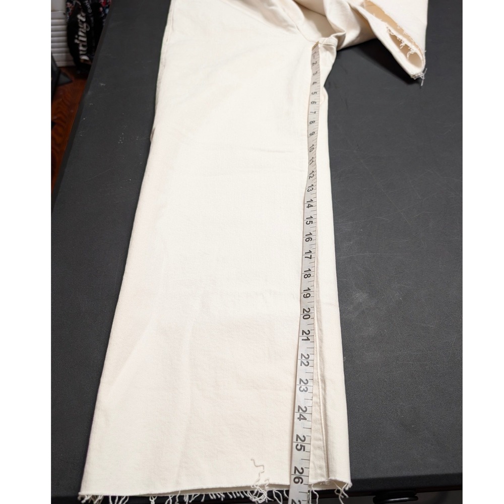 Madewell Perfect Vintage Wide-Leg Crop Jean Vintage Canvas High Rise Raw Hem 29 - Picture 10 of 13